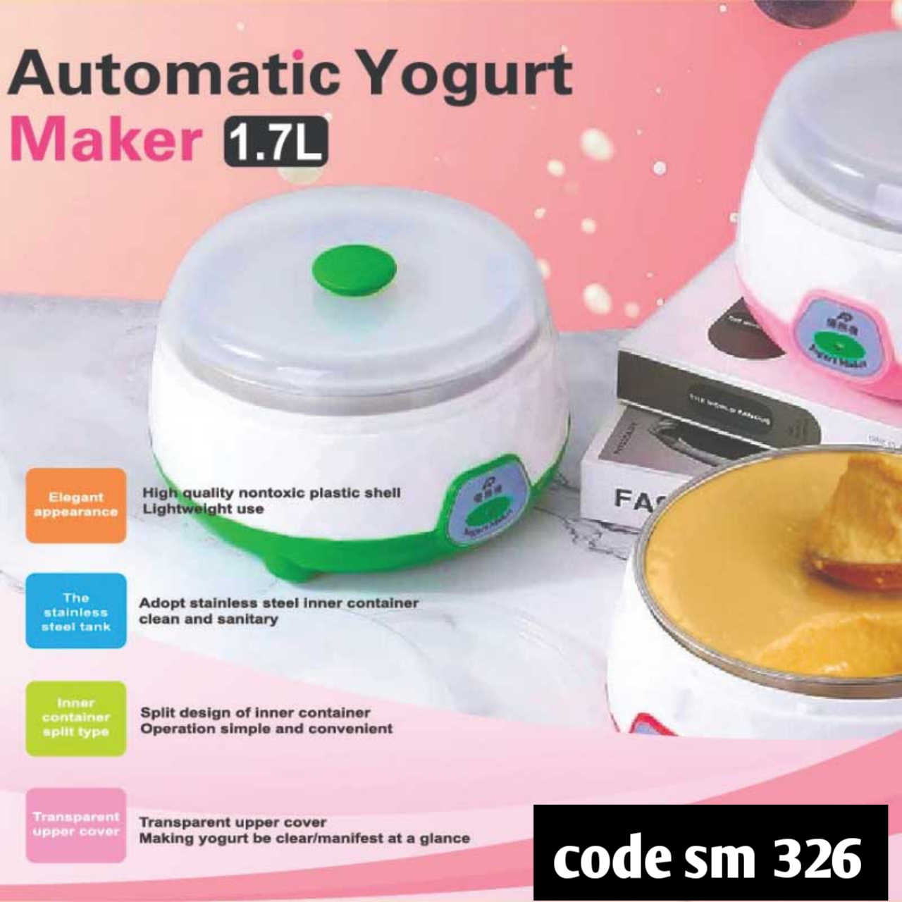 Automatic Yogurt / Doi Maker ( 1.7 Litre )