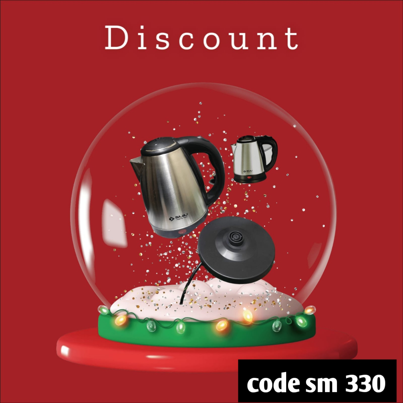 Bajaj BJ-B555 Electric Kettle – 2 Liter (Silver) ⚡☕