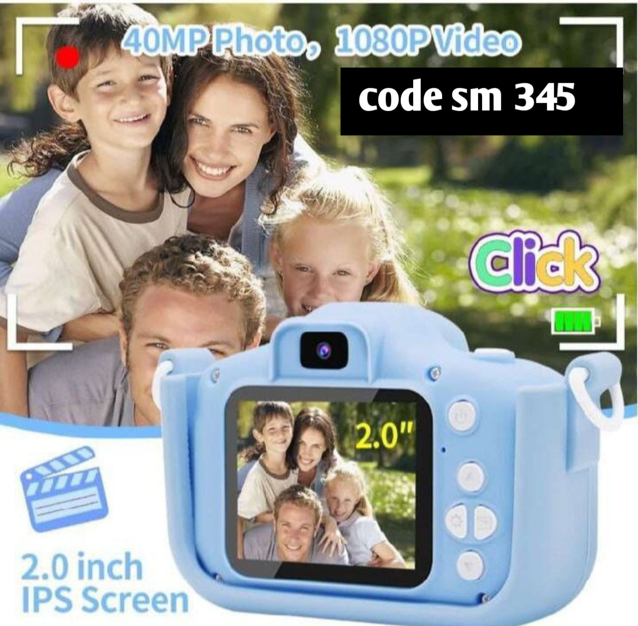 Children’s cartoon cat dual digital mini with video recording filter for children’s camera