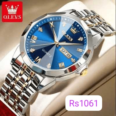 💥Olevs 9931 Watch ছেলেদের  ঘড়ি আমাদের কাছে পাচ্ছেন পাঁচটি কালারে  🎁গিফট বক্স এবং এক্সট্রা ব্যাটারি ফ্রি 🎁