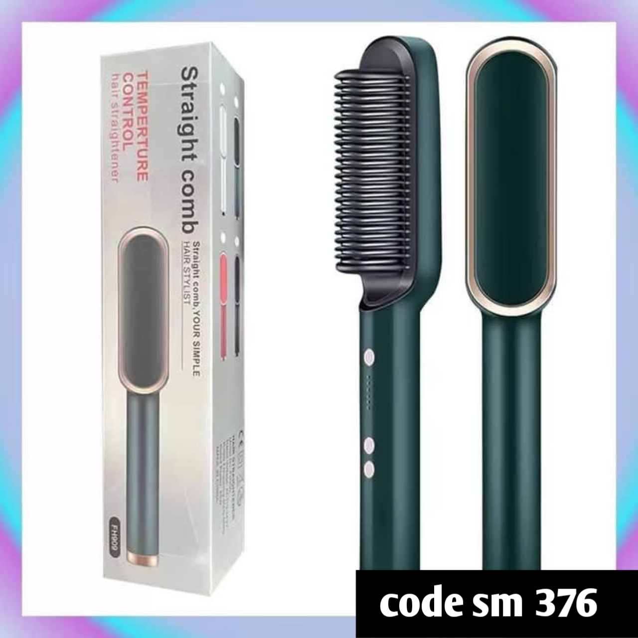 Hair straightener comb