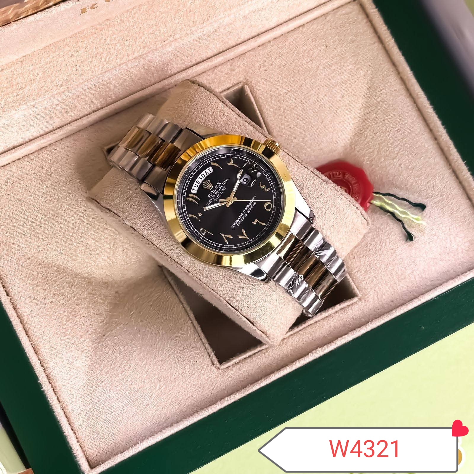 Arabic Rolex luxury watch