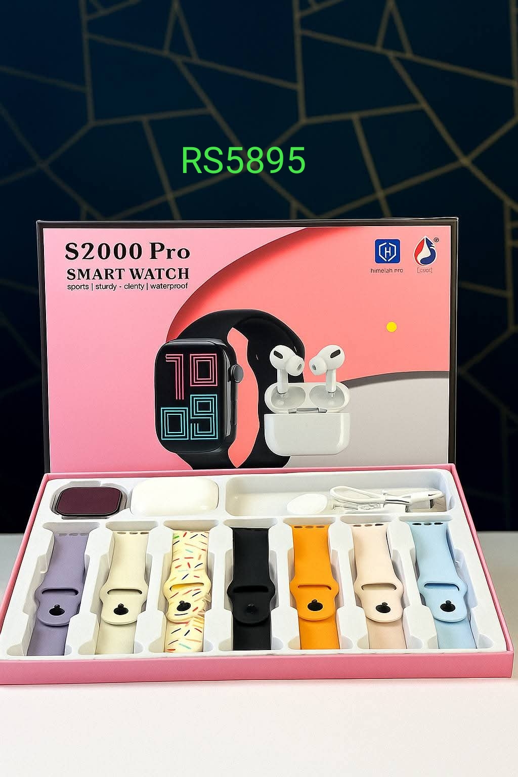 S2000 Pro Max Smart Watch with airbuds