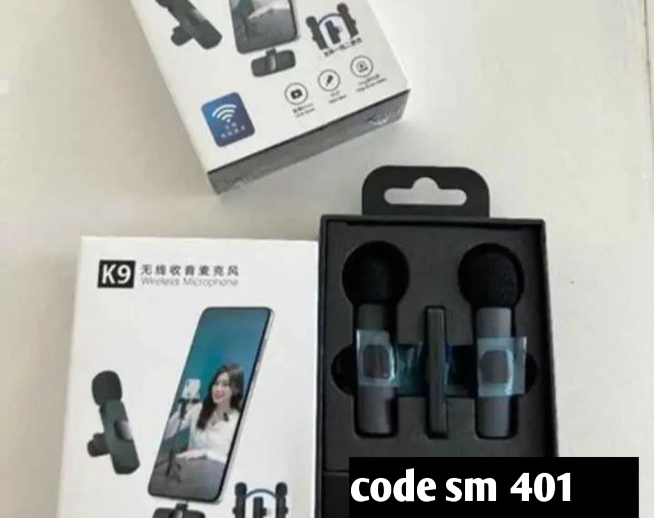 K9 wireless double microphone