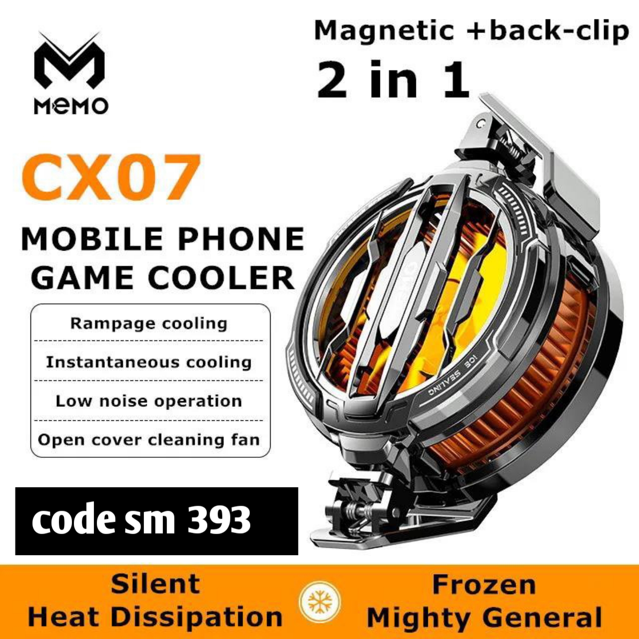 MEMO CX07 Cell Phone PUBG Game Cooler