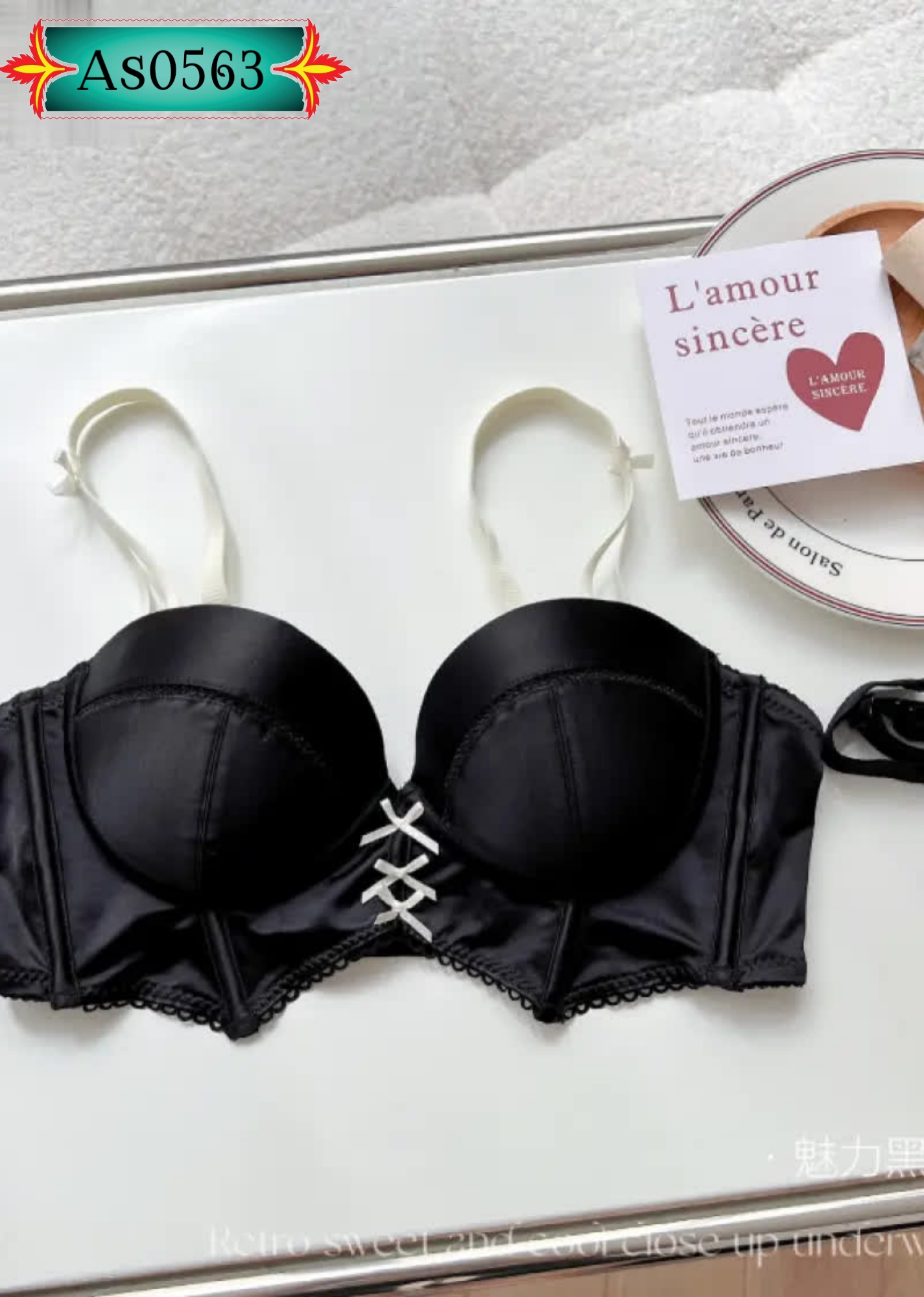 100% Original Products  Half Cup Retro Style Strapless Bra